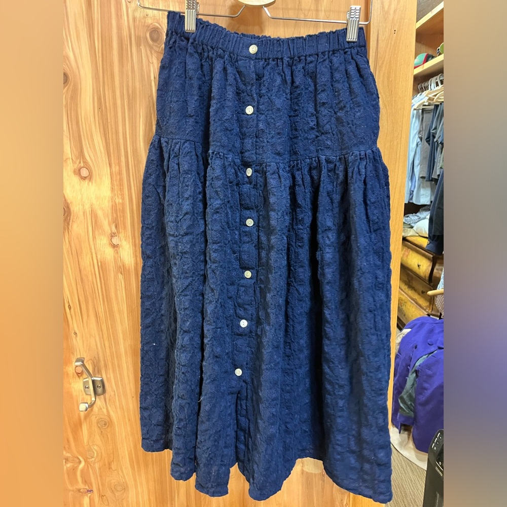 NWOT Rudy Jude Janey skirt, wool indigo, size medium